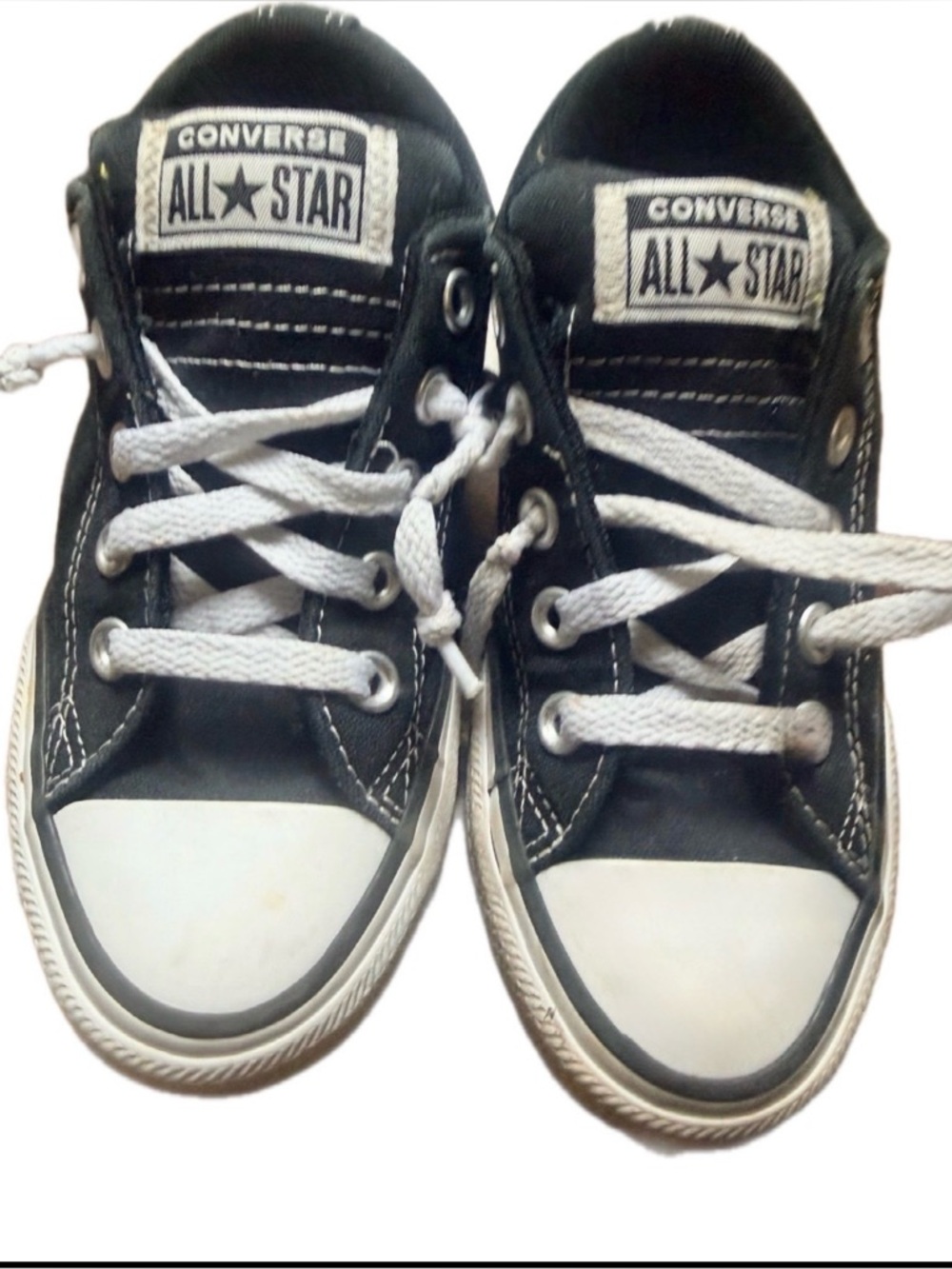 Converse Chuck Taylor Kids Black and White Low Top Sneakers